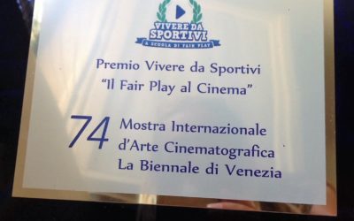 74. Mostra Internazionale d’Arte Cinematografica Consegna targa “Vivere da sportivi – Il Fair Play al Cinema” Venezia Lido, 8 settembre Hotel Excelsior – Sala della Regione Veneto
